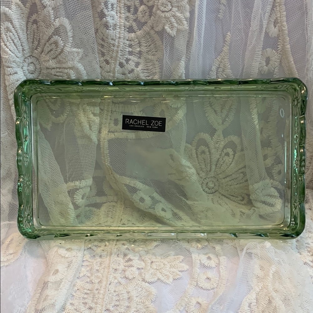 Rachel Zoe Green Glass Bath Tray/Jewelry Dish - Picture 4 of 9